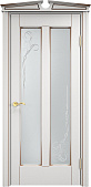 Схожие товары - Дверь ПМЦ массив ольхи ОЛ102 белый грунт с патиной орех, стекло 102-2