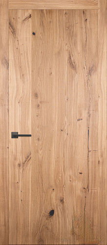 Дверь ДР массив дуба + массив ольхи Legno 1 дуб натуральный, 2,3 м, глухая