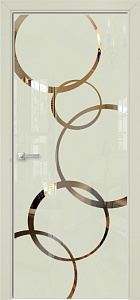 Недавно просмотренные - Дверь Оникс Арт, лакобель слоновая кость RAL 1013, зеркало №4