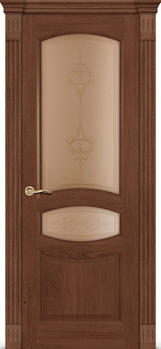 Дверь Ситидорс Топаз дуб миндаль, остекленная