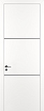 Дверь Z K11 полипропилен белый, молдинг черный, глухая