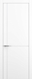 Дверь Z K17 полипропилен белый, молдинг серебро, глухая