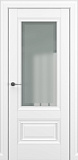 Дверь Z Турин В1 экошпон белый, стекло сатинат