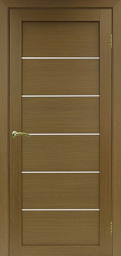 Дверь Эко 506.12 орех, lacobel белый