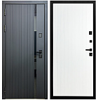 Недавно просмотренные - Входная дверь Матадор MXМ-7 антрацит софт/панель Вертикаль, белая матовая