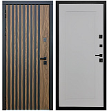 Входная дверь Матадор MXL-1 орех американский мокко/панель Лайн-1, силк маус