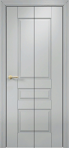 Дверь-книжка Оникс Версаль фрезерованная эмаль RAL 7038, глухая