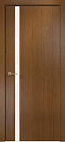 Дверь Оникс Престиж 1 орех, триплекс белый