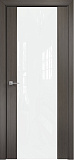 Дверь Оникс Престиж серый дуб, триплекс белый