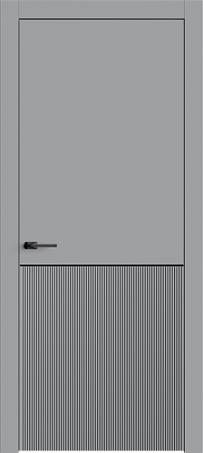 Дверь Лайн8М серая, глухая