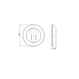 Накладка на цилиндр Punto ET ZR OB-13 античная бронза