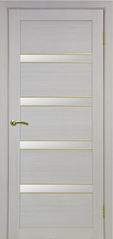 Двери в интерьере - Дверь Эко 505.12 АПС дуб беленый молдинг SG, lacobel белый