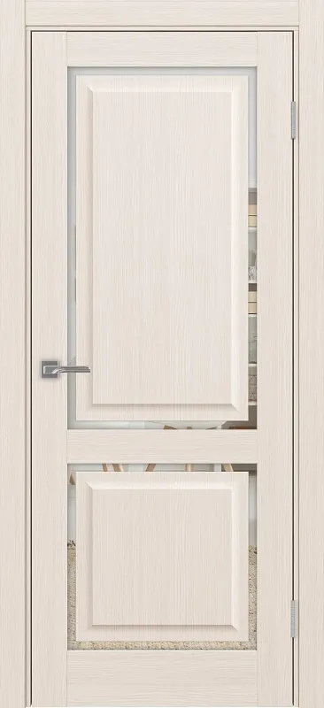 Двери в интерьере - Дверь Эко 602С.2121 ОФ4 ясень перламутровый, зеркало