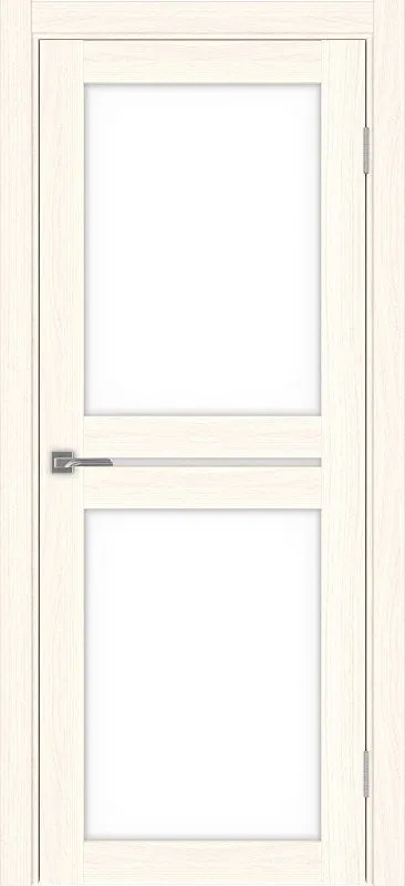 Двери в интерьере - Дверь Эко 520.222 ясень светлый, lacobel белый