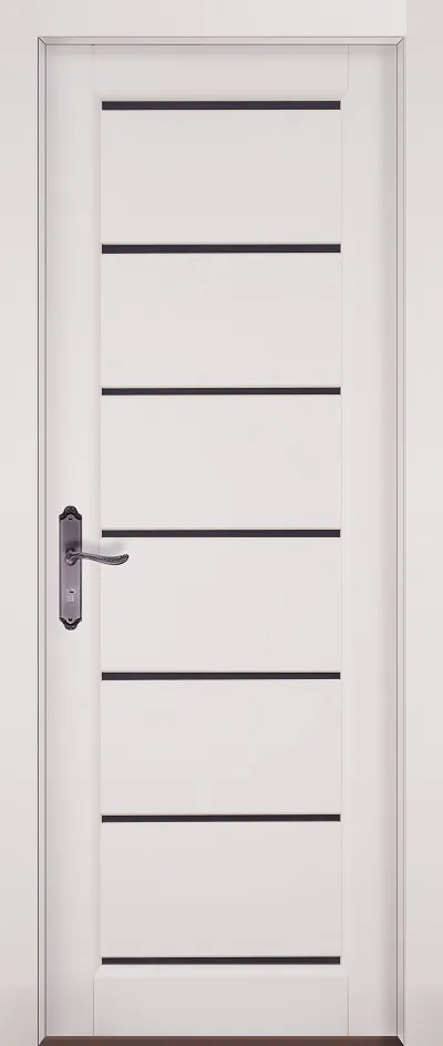 Двери в интерьере - Дверь ОКА массив ольхи Премьер плюс (ПЧО) эмаль белая, стекло графит