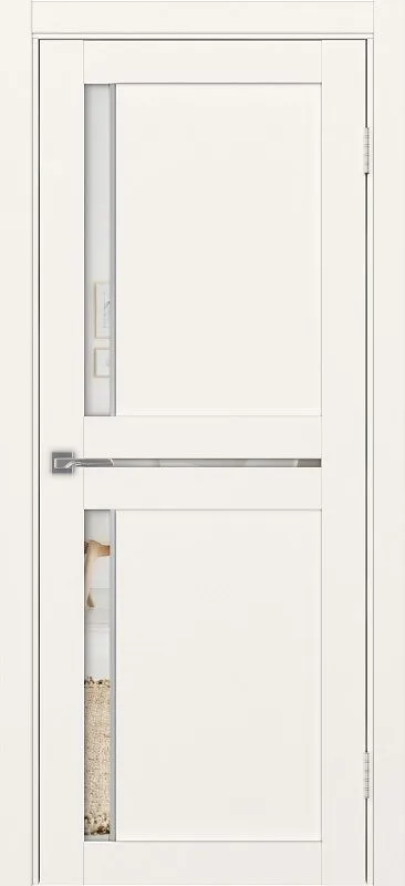 Двери в интерьере - Дверь Эко 523.221 АПП бежевый молдинг SC, стеклопакет зеркало