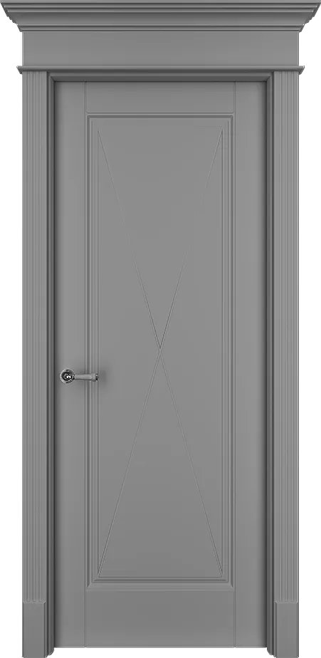 Двери в интерьере - Дверь ТанХ эмаль серая, глухая