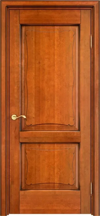 Дверь Итальянская Легенда массив ольхи ОЛ6.2 медовый с патиной орех, глухая
