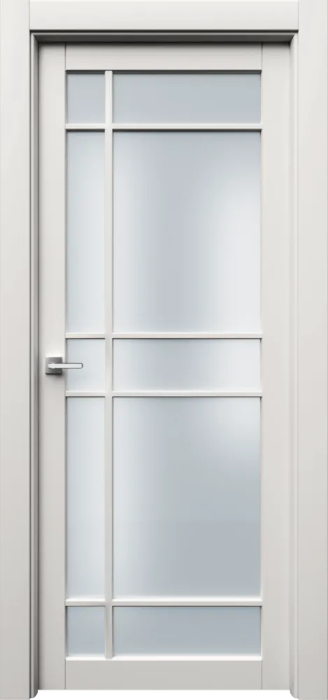 Двери в интерьере - Дверь Ронд3Р10с эмаль RAL 9010, сатинат