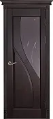 Схожие товары - Дверь ОКА массив ольхи Даяна венге, стекло графит с фрезеровкой