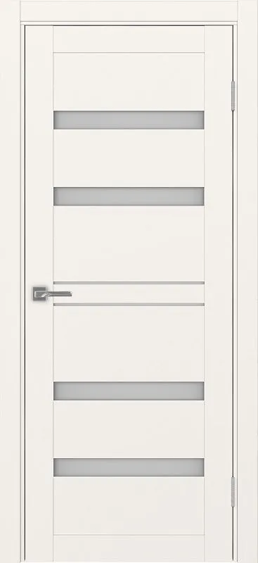 Двери в интерьере - Дверь Эко 561.12 бежевый, сатинат белый