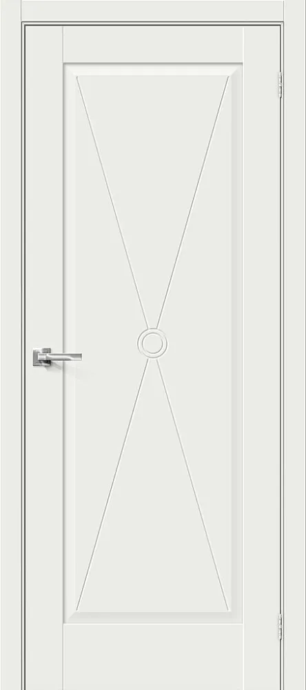Двери в интерьере - Дверь Прима-10.Ф2 эмалит white matt, глухая