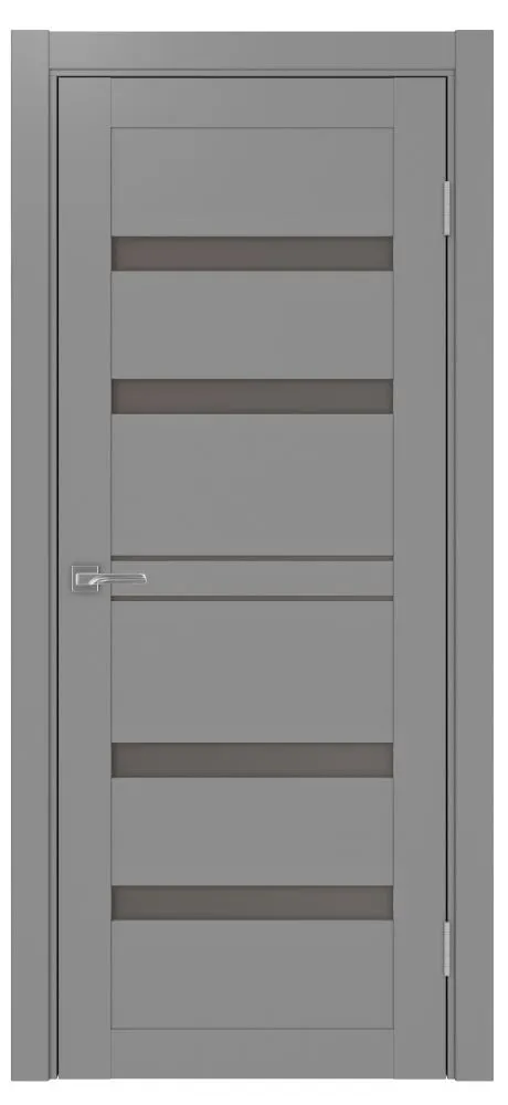 Двери в интерьере - Дверь Эко 561.12 серый, сатинат бронза