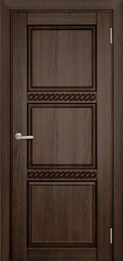 Двери в интерьере - Дверь Берест массив сосны Браво кофе, фреза коса, глухая
