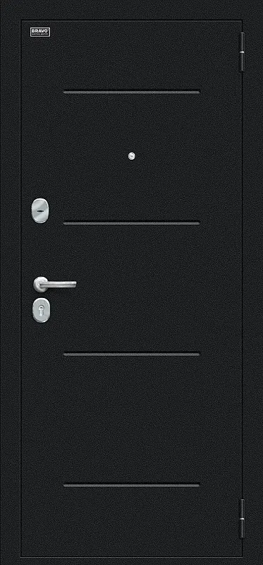 Двери в интерьере - Дверь Лайн Букле черное/Slate Art