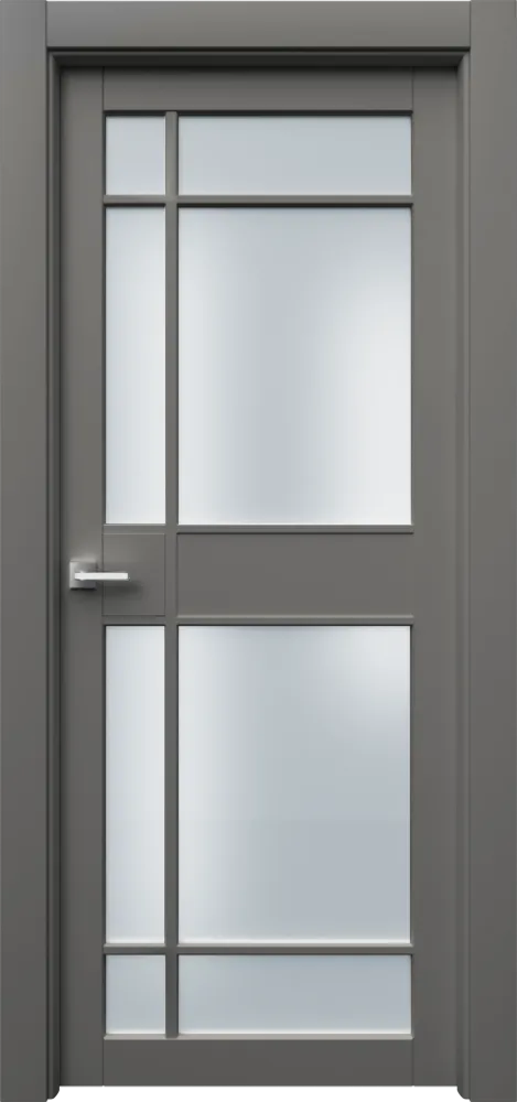 Двери в интерьере - Дверь Ронд3Р8с эмаль серая, сатинат