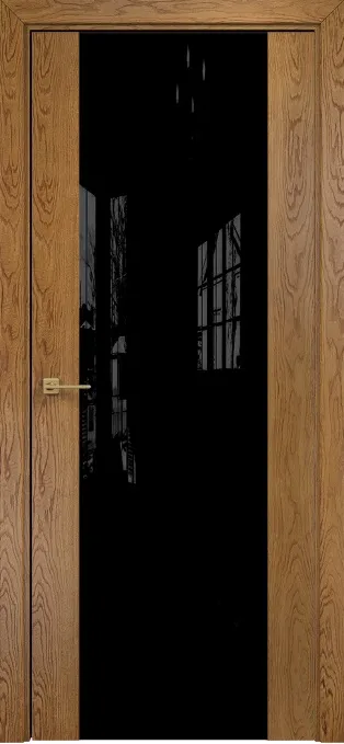 Двери в интерьере - Дверь Оникс Парма 1 дуб золотистый, глухая лакобель RAL 9005