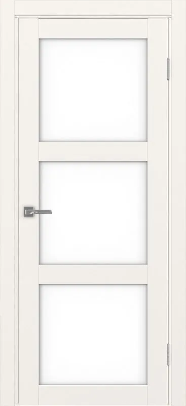Двери в интерьере - Дверь Эко 530.222 бежевый, lacobel белый