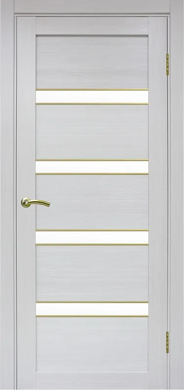 Двери в интерьере - Дверь Эко 505.12 АПС ясень серебристый молдинг SG, сатинат