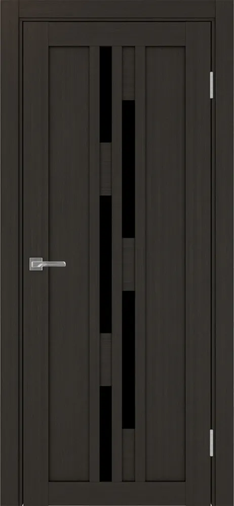 Двери в интерьере - Дверь Эко 551.121 венге, lacobel черный