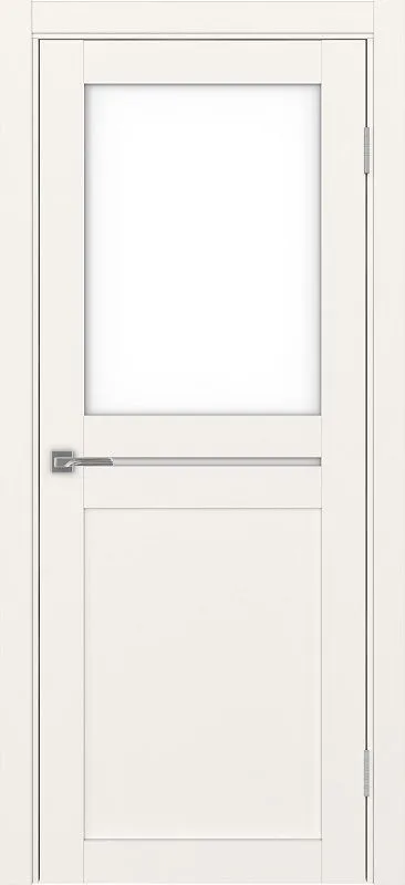 Двери в интерьере - Дверь Эко 520.221 бежевый, lacobel белый