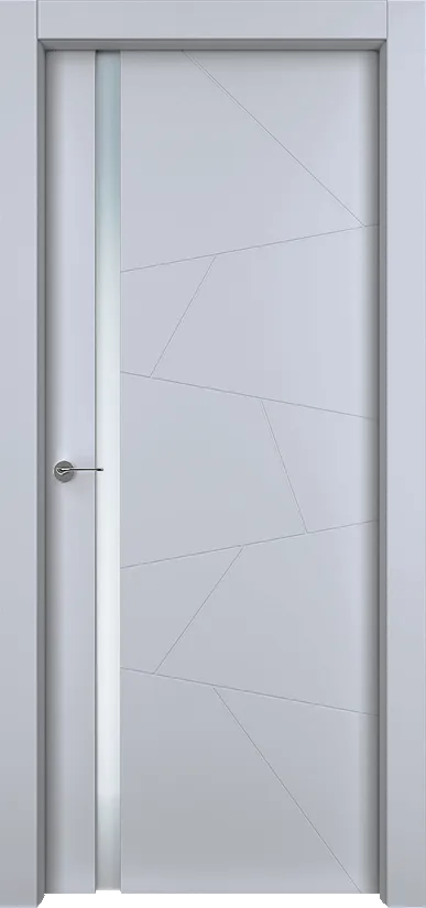Двери в интерьере - Дверь Берг эмаль RAL 7047, триплекс, глухая