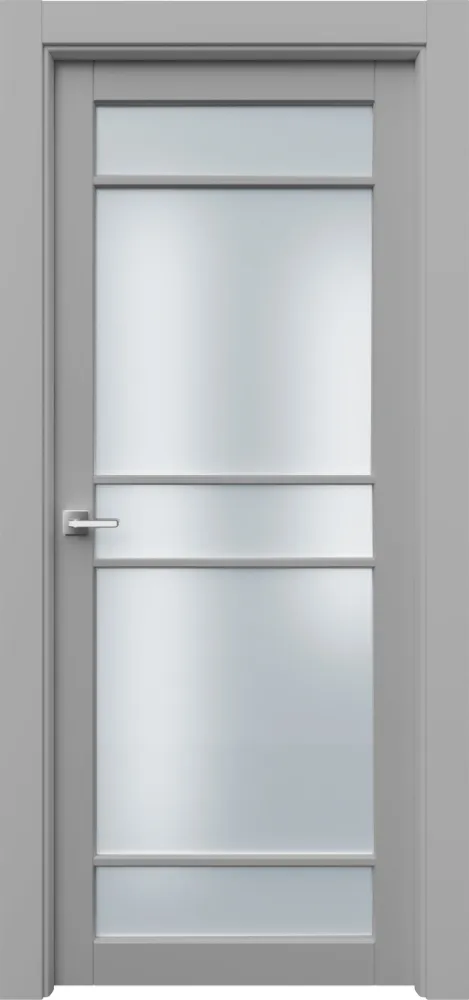 Двери в интерьере - Дверь Ронд3Р5с эмаль серая, сатинат