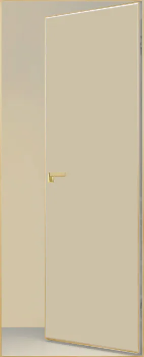 Двери в интерьере - Дверь скрытая ИУ-42 AL gold с 4-х сторон, эмаль сливки, revers 2,41 м