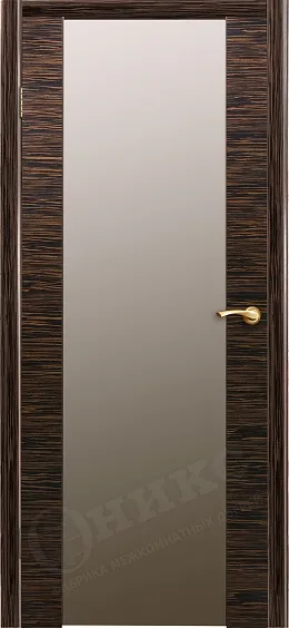 Двери в интерьере - Дверь Оникс Урбан эбен, триплекс белый