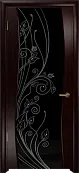 Схожие товары - Дверь Арт Деко Вэла венге, черный триплекс рисунок со стразами