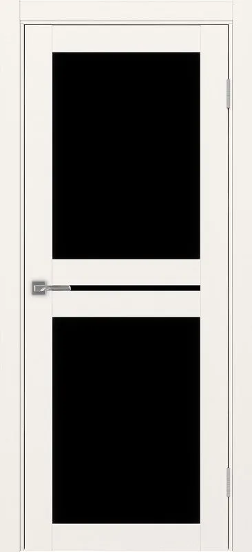 Двери в интерьере - Дверь Эко 520.222 бежевый, lacobel черный