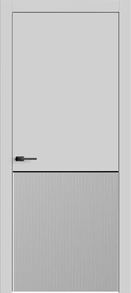Двери в интерьере - Дверь Лайн8М эмаль RAL 7047, глухая