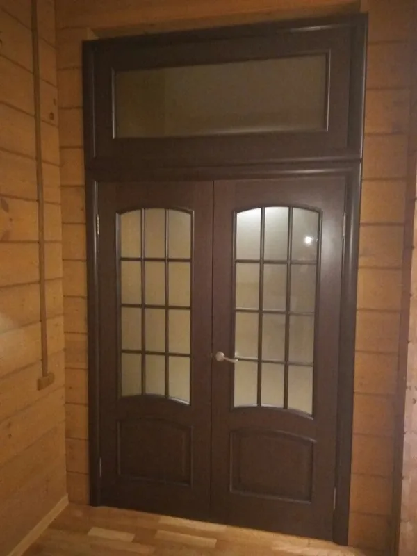 Дверь Оникс Прага палисандр, сатинат бронза полукруглая решетка. Фото №3