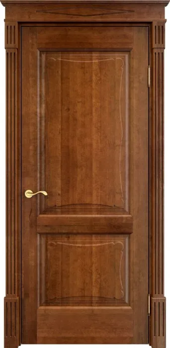 Дверь Итальянская Легенда массив ольхи ОЛ6.2 коньяк, глухая. Фото №3