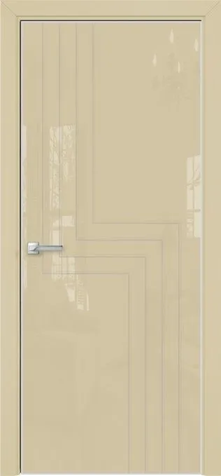 Двери в интерьере - Дверь Оникс Арт лакобель RAL 1015, гравировка №1