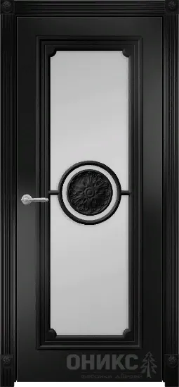 Двери в интерьере - Дверь Оникс Флоренция фрезерованная эмаль черная, сатинат