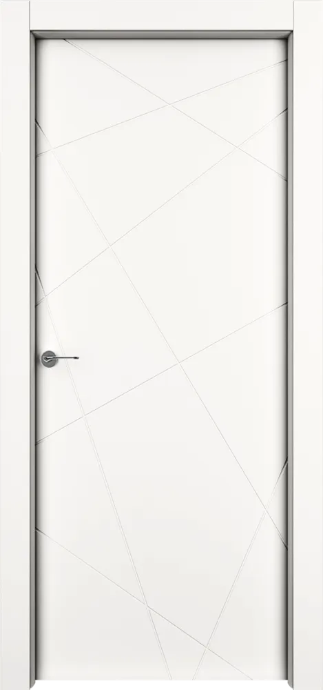 Двери в интерьере - Дверь Гео эмаль RAL 9010, глухая