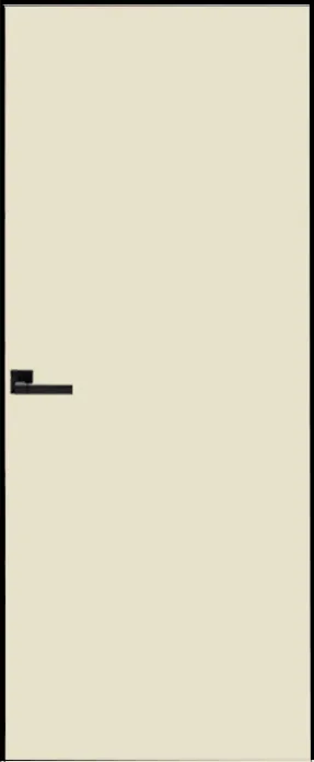 Двери в интерьере - Дверь скрытая ИУ-42 AL black с 4-х сторон, эмаль белый шелк 2,0 м