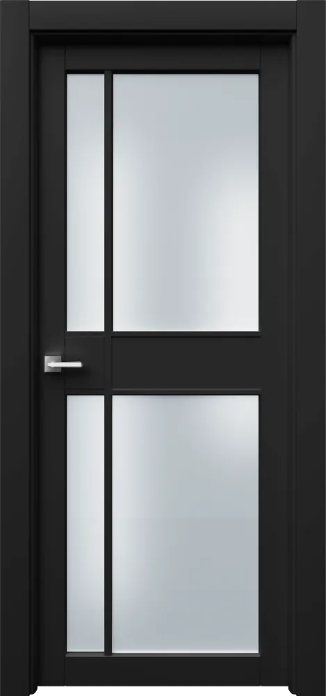 Двери в интерьере - Дверь Ронд2Р4с эмаль RAL 9005, сатинат