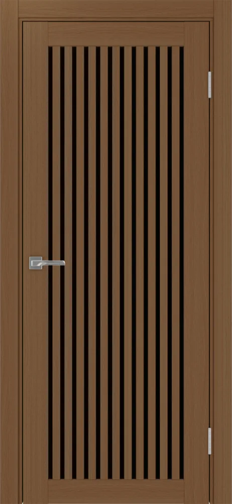 Двери в интерьере - Дверь Эко 543.2 орех, lacobel черный